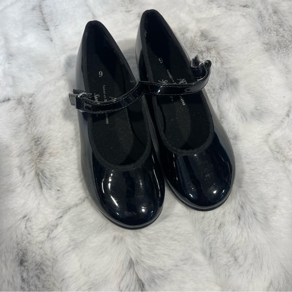 Black Patent Leather tap dance Kids Shoes - Picture 1 of 6